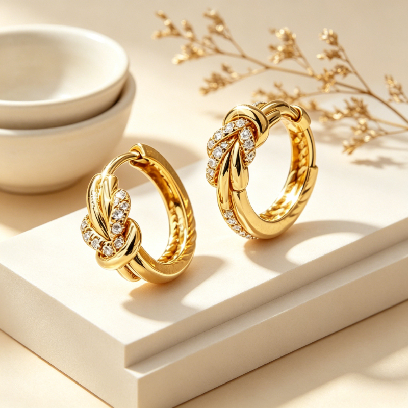 Women's Unique Tassel Stud Earrings with Zirconia, Evening Jewelry